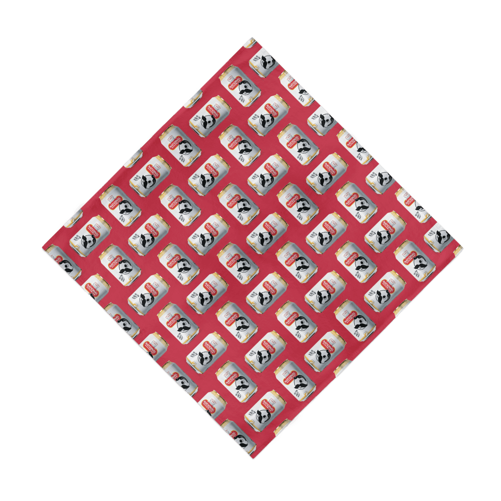 Natty Boh Can Pattern (Red) / Bandana (22 x 22 inch) - Route One Apparel