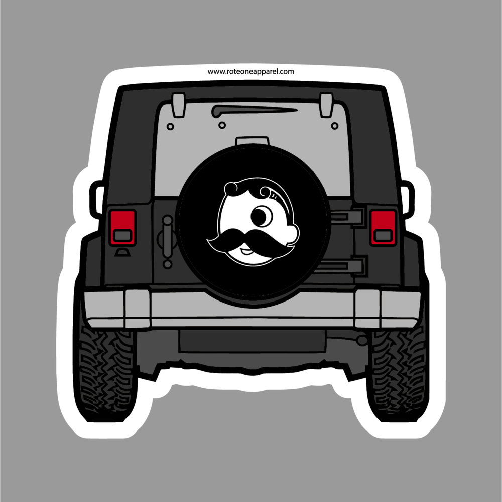 Off Road Vehicle with Boh Logo Tire / Sticker - Route One Apparel