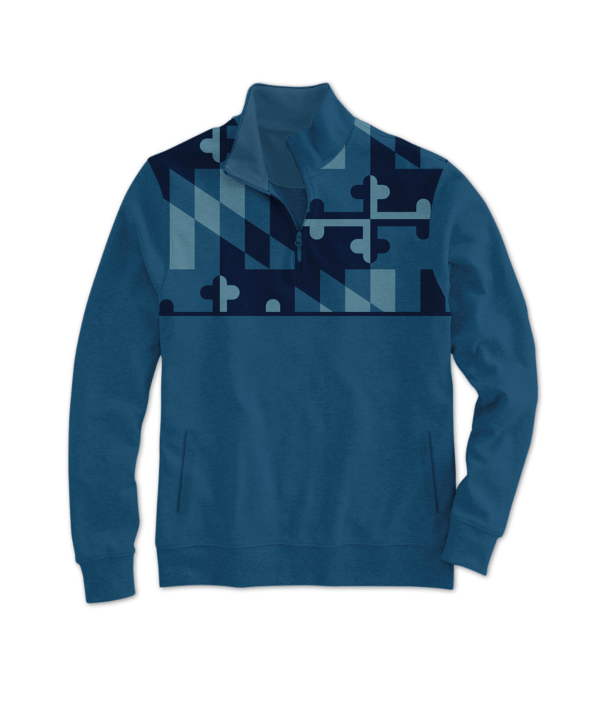 Military Maryland Flag (Navy) / Pullover - Route One Apparel