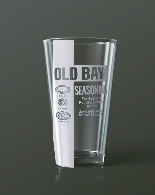 Old Bay Can (Etched) / Pint Glass - Route One Apparel