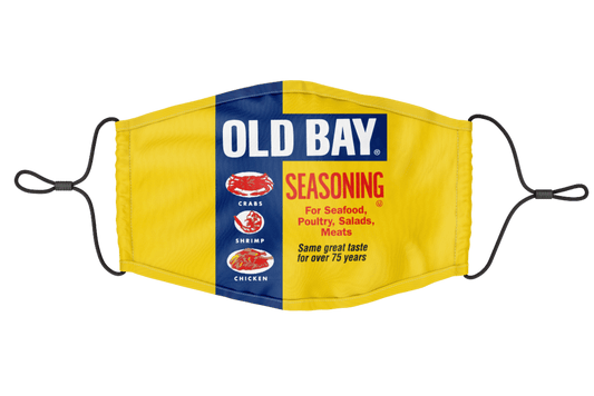 Old Bay Can (Yellow) / Youth Face Mask - Route One Apparel