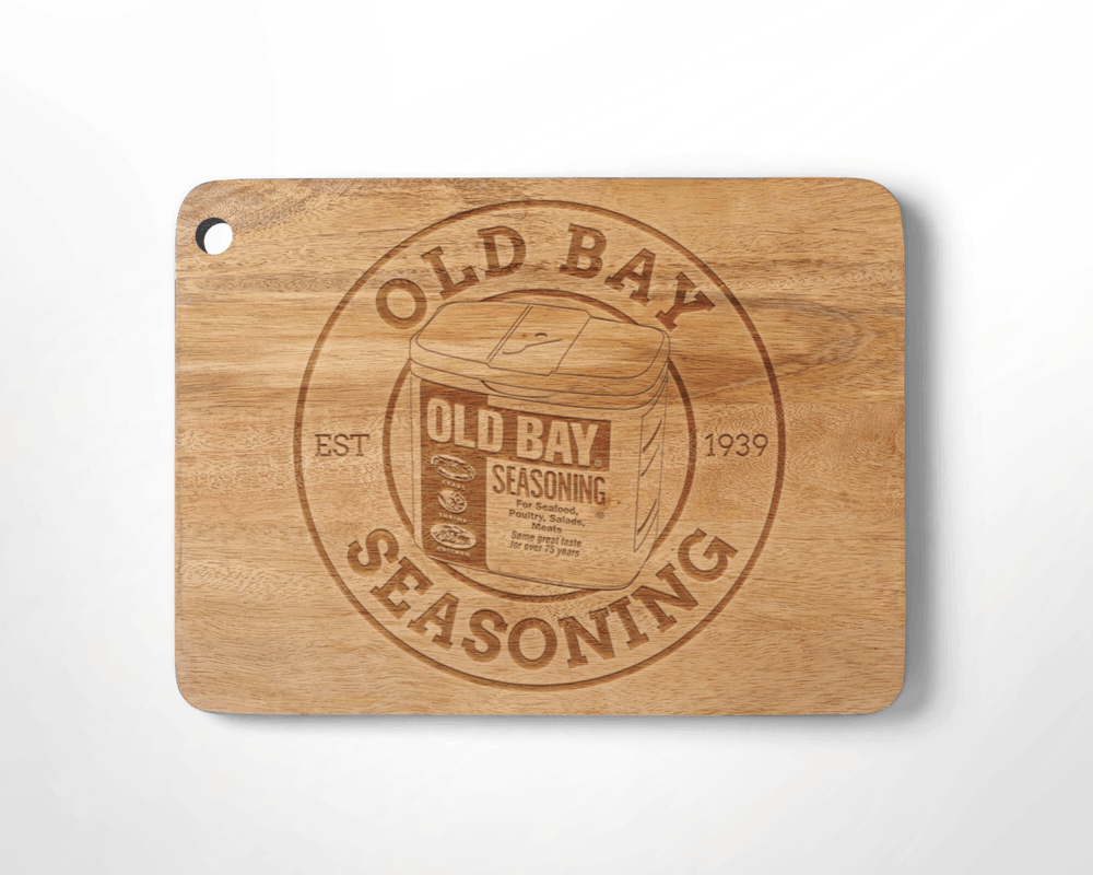 Classic Circle Old Bay Seasoning / Bamboo Cutting Board - Route One Apparel