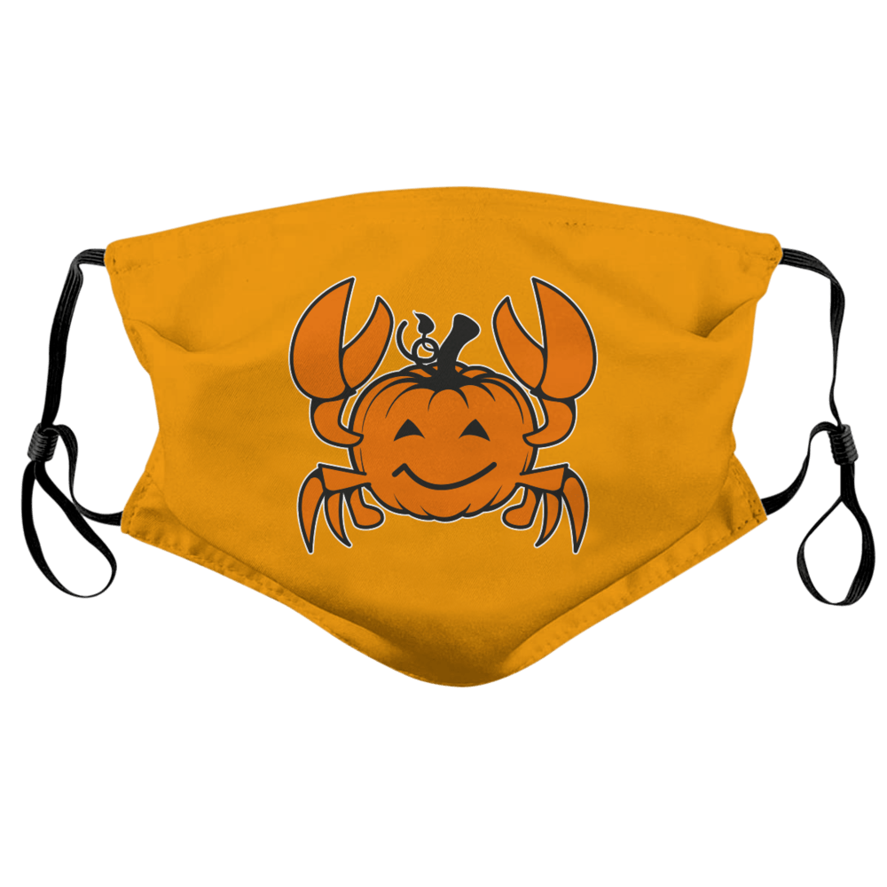 Pumpkin Shaped Crab (Orange) / Face Mask - Route One Apparel