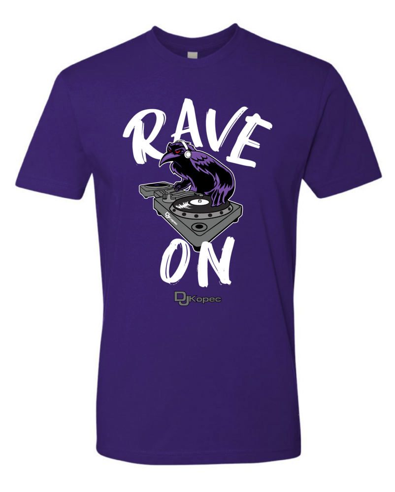 Rave On - DJ Kopec (Purple) / *Youth* Shirt - Route One Apparel