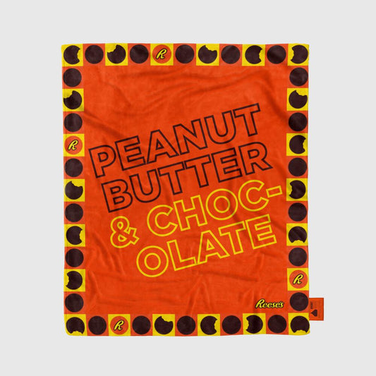 Peanut Butter and Chocolate REESE'S / 59in x 50in Blanket - Route One Apparel