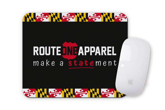 Make a Statement (Black) / Mouse Pad - Route One Apparel