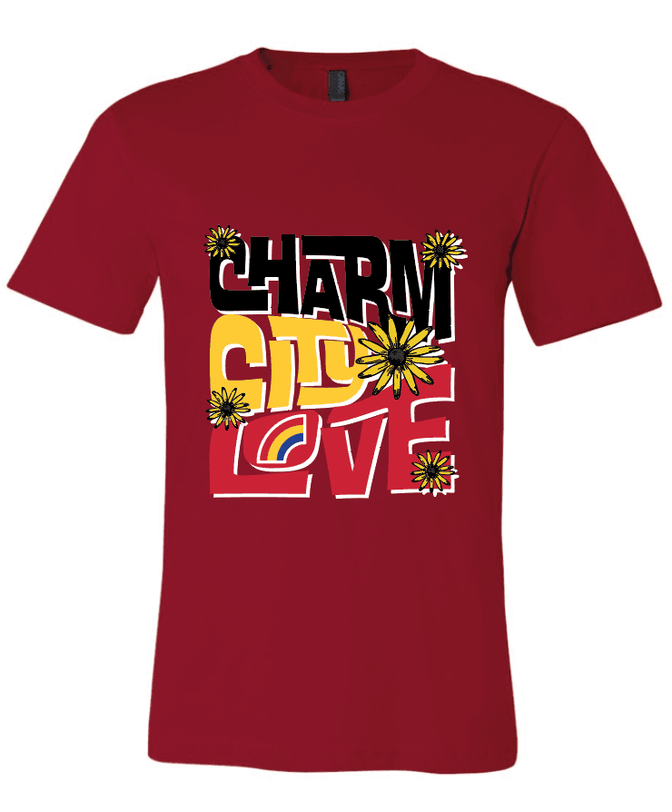 Charm City Love (Red) / Shirt - Route One Apparel