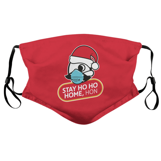 Stay Ho Ho Home, Hon (Red) / Face Mask - Route One Apparel