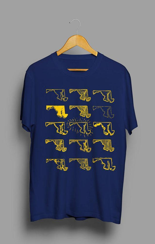 Many Shapes of Maryland (Team Navy) / Shirt - Route One Apparel
