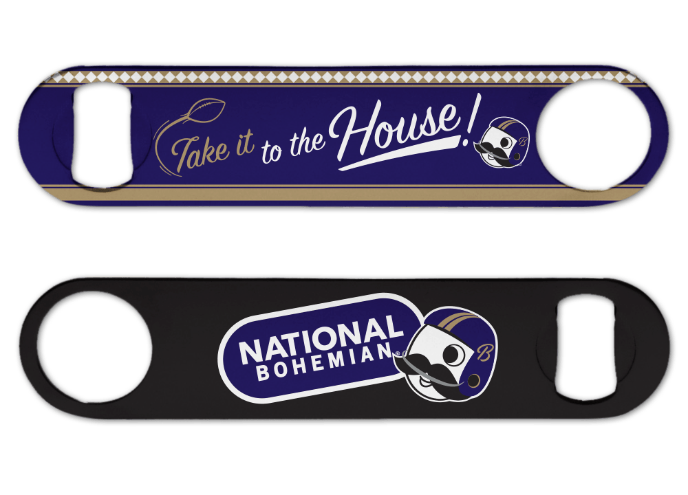 Take It To The House - National Bohemian Football / Bottle Opener - Route One Apparel