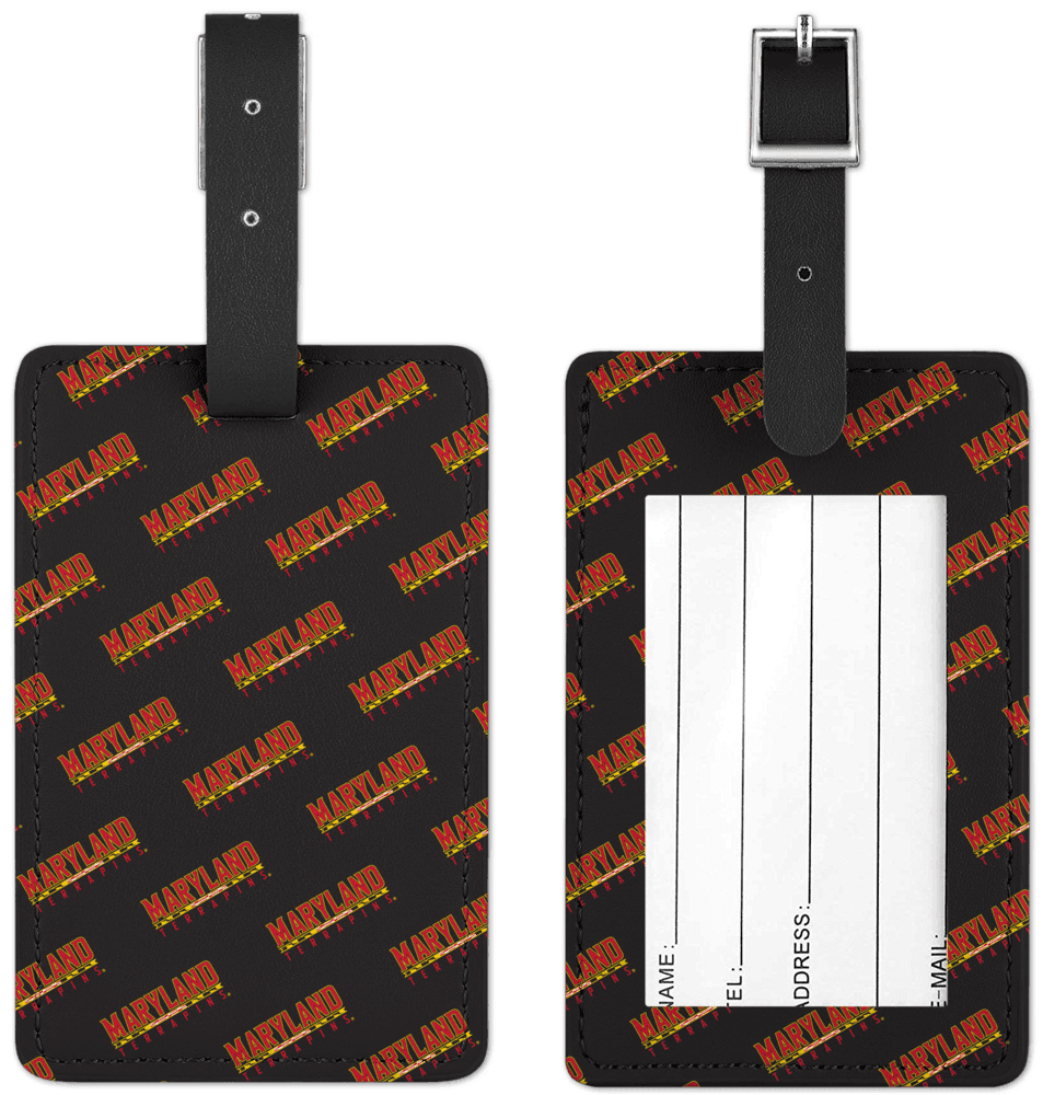 UMD Athletic Logo Pattern / Luggage Tag - Route One Apparel