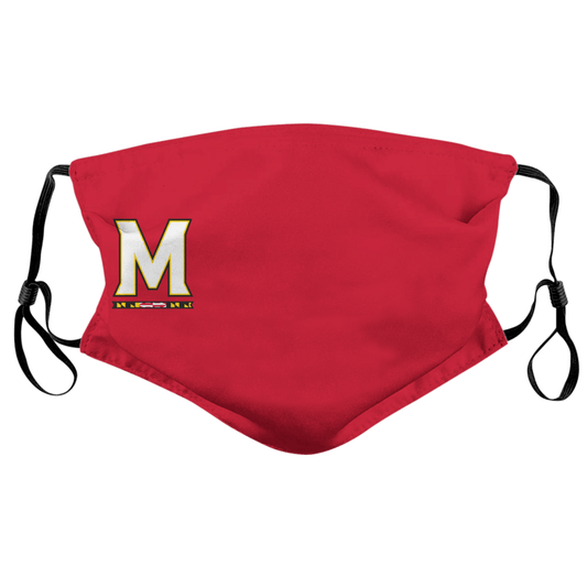 Side UMD "M" Logo (Red)  / Face Mask - Route One Apparel