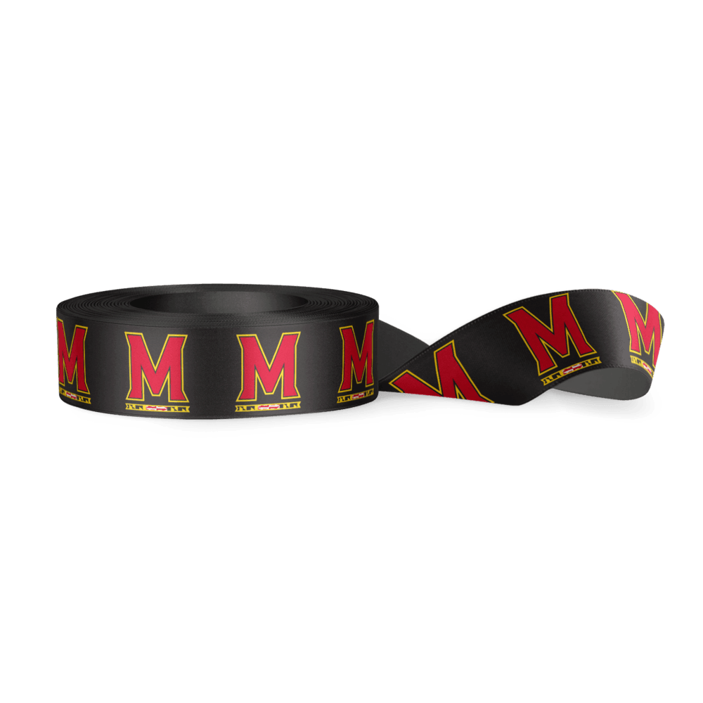 UMD "M" Logo (Black) / Ribbon - Route One Apparel