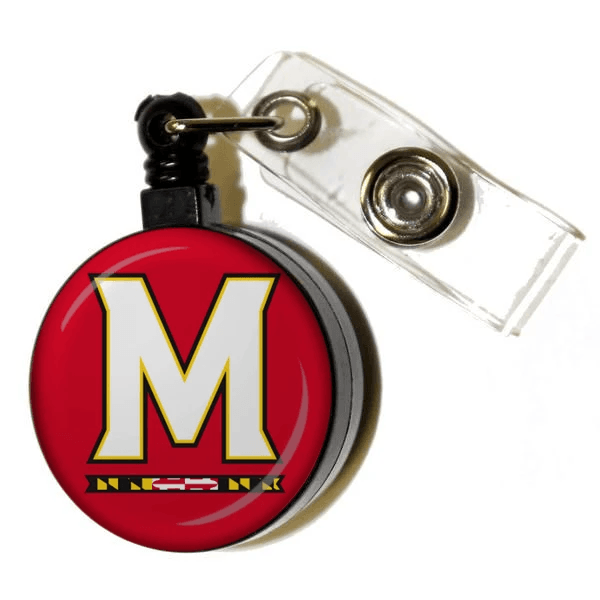 UMD "M" Logo (Red) / Retractable Badge Holder - Route One Apparel