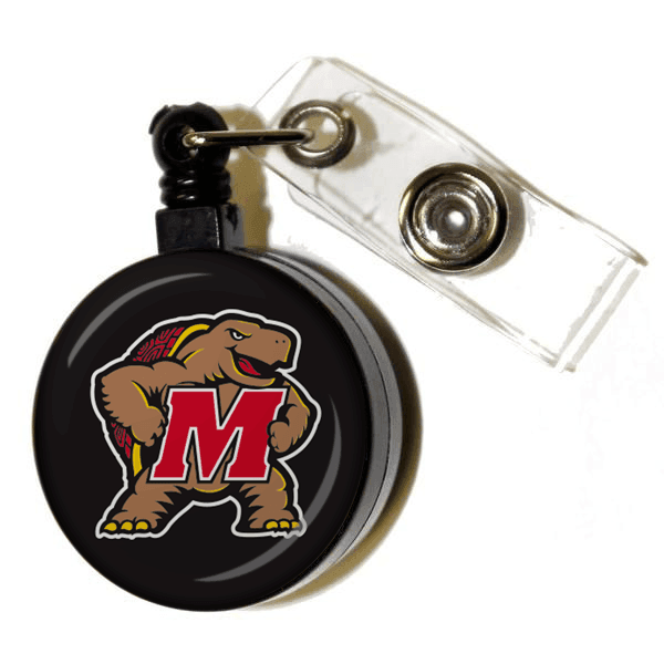 Testudo (Black) / Retractable Badge Holder - Route One Apparel