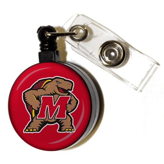 Testudo (Red) / Retractable Badge Holder - Route One Apparel