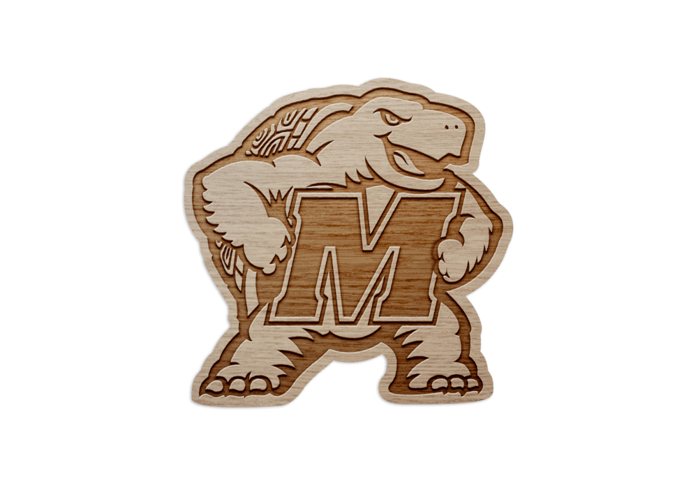 UMD Testudo / Wooden Coaster - Route One Apparel