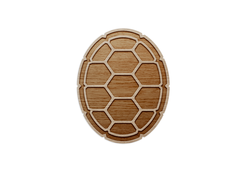 Turtle Shell / Wooden Coaster - Route One Apparel