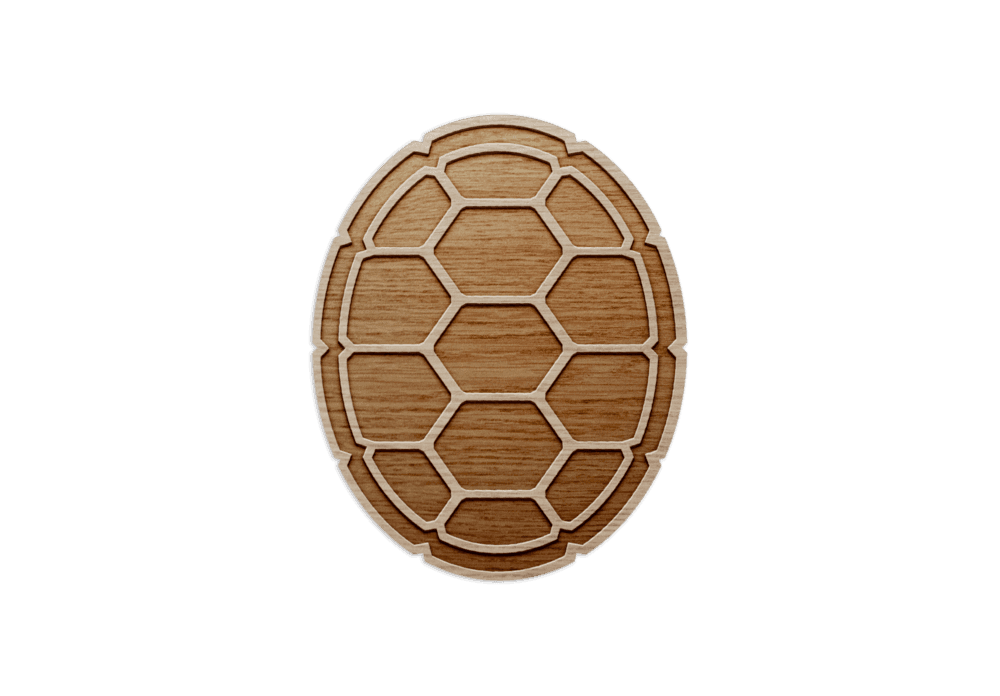 Turtle Shell / Wooden Coaster - Route One Apparel
