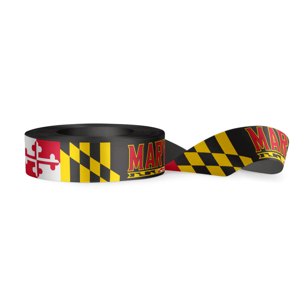 UMD Athletic Logo w/ Maryland Flag / Ribbon - Route One Apparel
