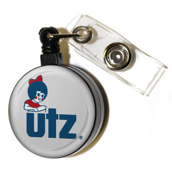 Utz Logo (White) / Retractable Badge Holder - Route One Apparel