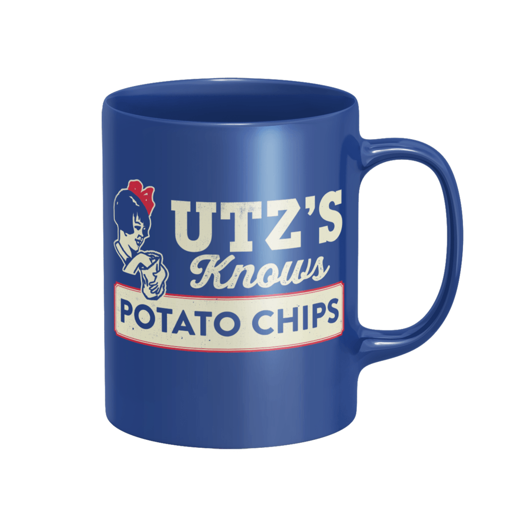 Utz's Knows Potato Chips (Blue) / Mug - Route One Apparel