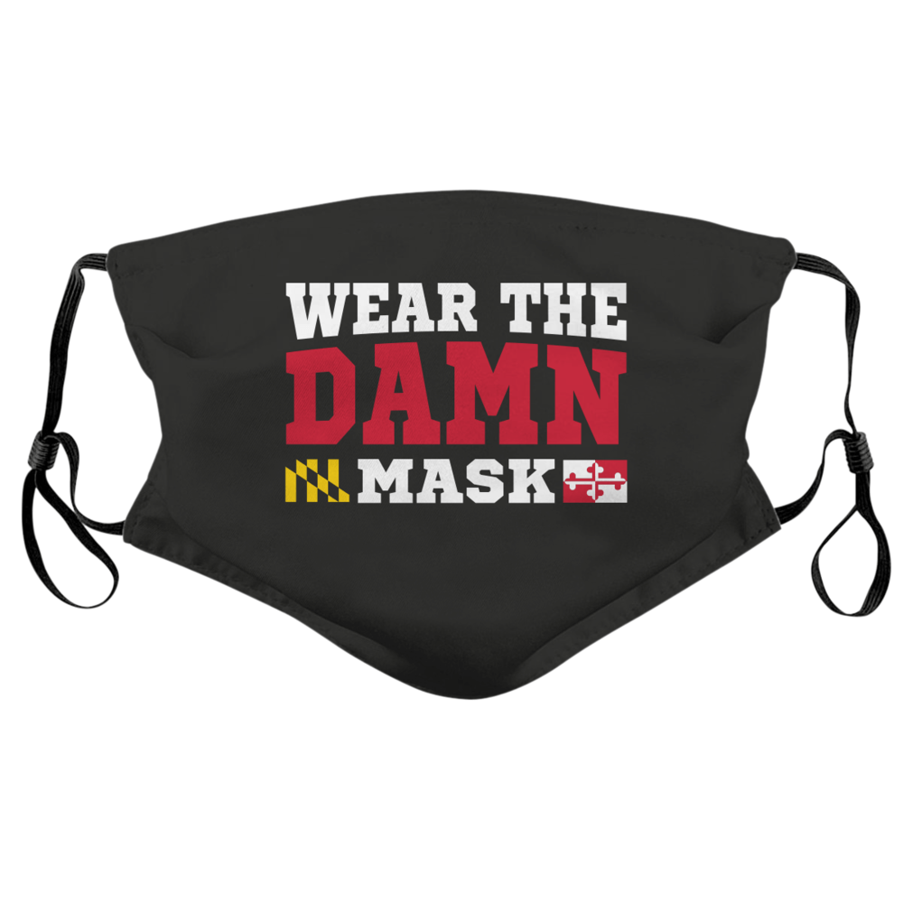 Wear The Damn Mask (Black) / Face Mask - Route One Apparel
