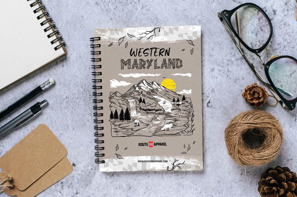 Western Maryland  / Spiral Notebook - Route One Apparel