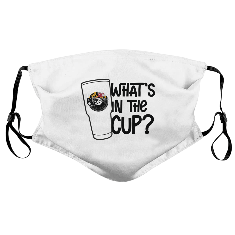 What's in the Cup - DJ Kopec (White) / Face Mask - Route One Apparel
