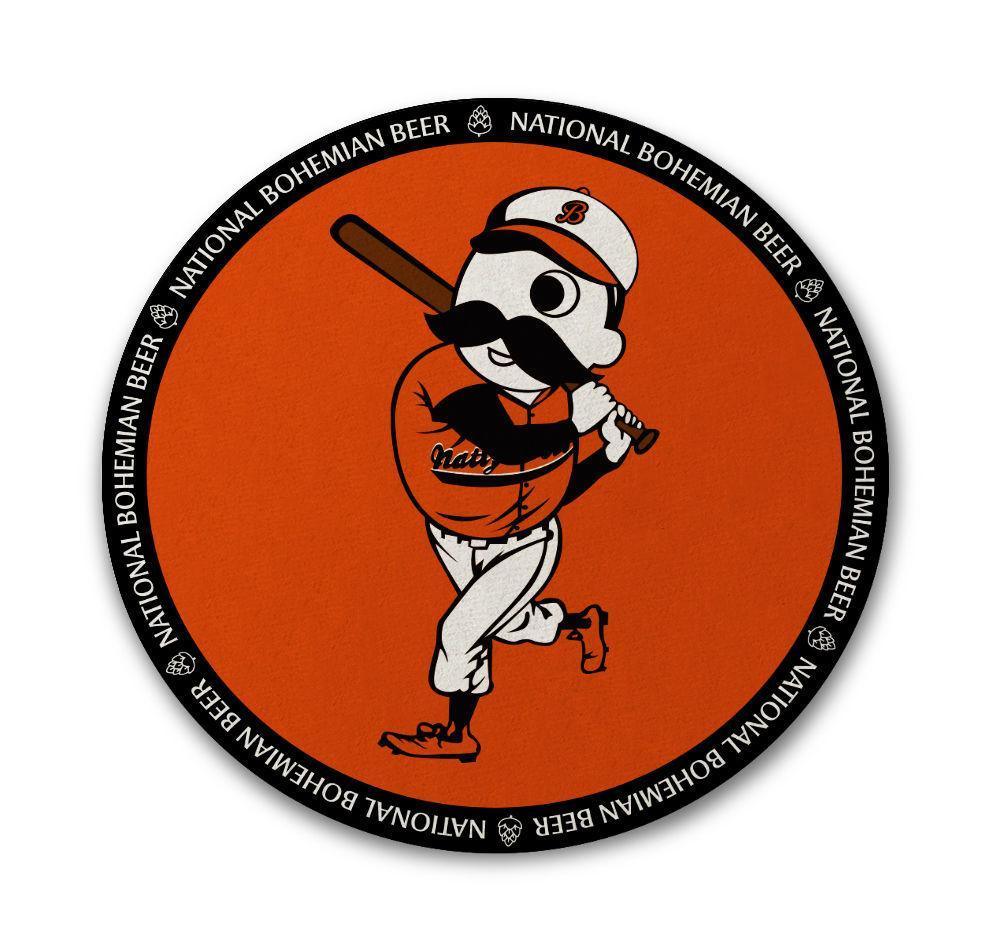 Natty Boh Baseball Batter / Cork Coaster - Route One Apparel