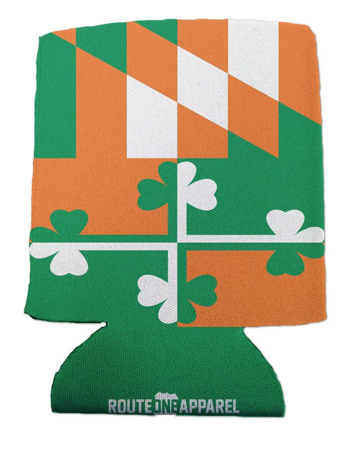 Irish Maryland Flag / Can Cooler - Route One Apparel