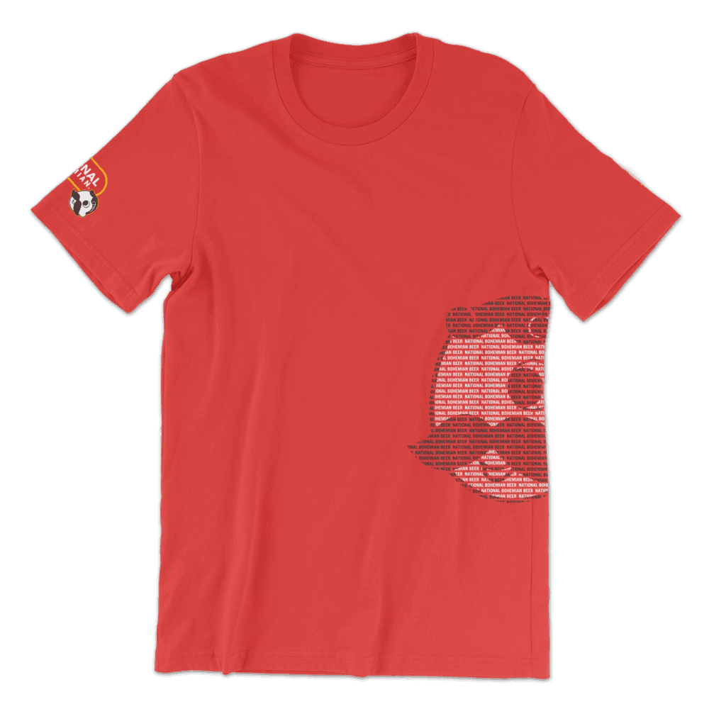 National Bohemian Boh Logo Side (Red) / Shirt - Route One Apparel
