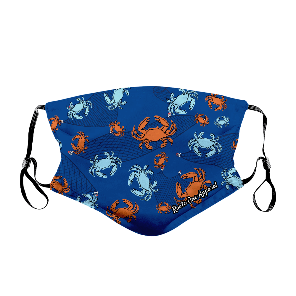 Crabs & Nets / Face Mask - Route One Apparel