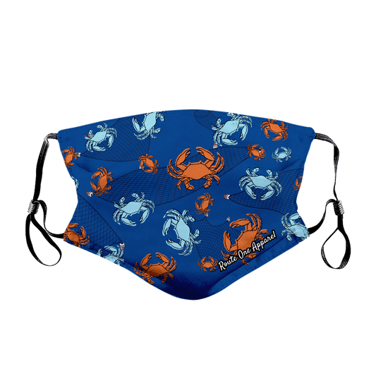 Crabs & Nets / Face Mask - Route One Apparel