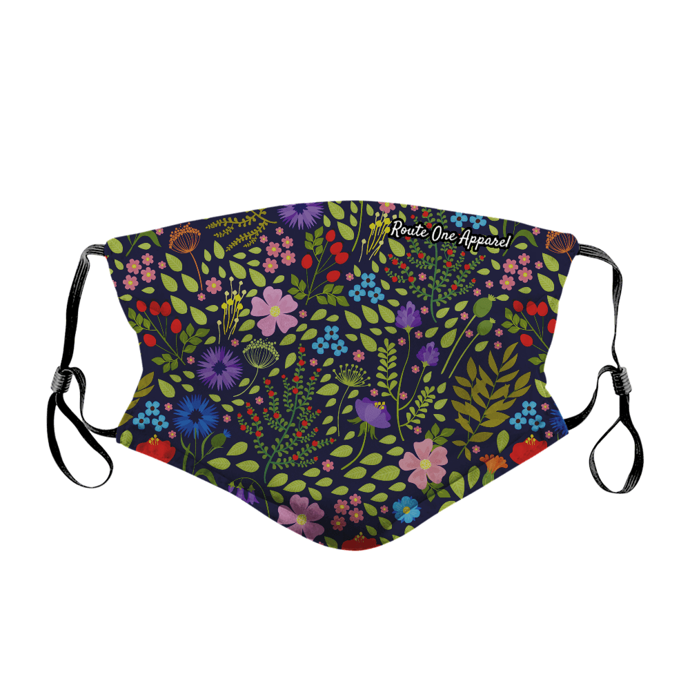 Dark Wildflowers / Face Mask - Route One Apparel