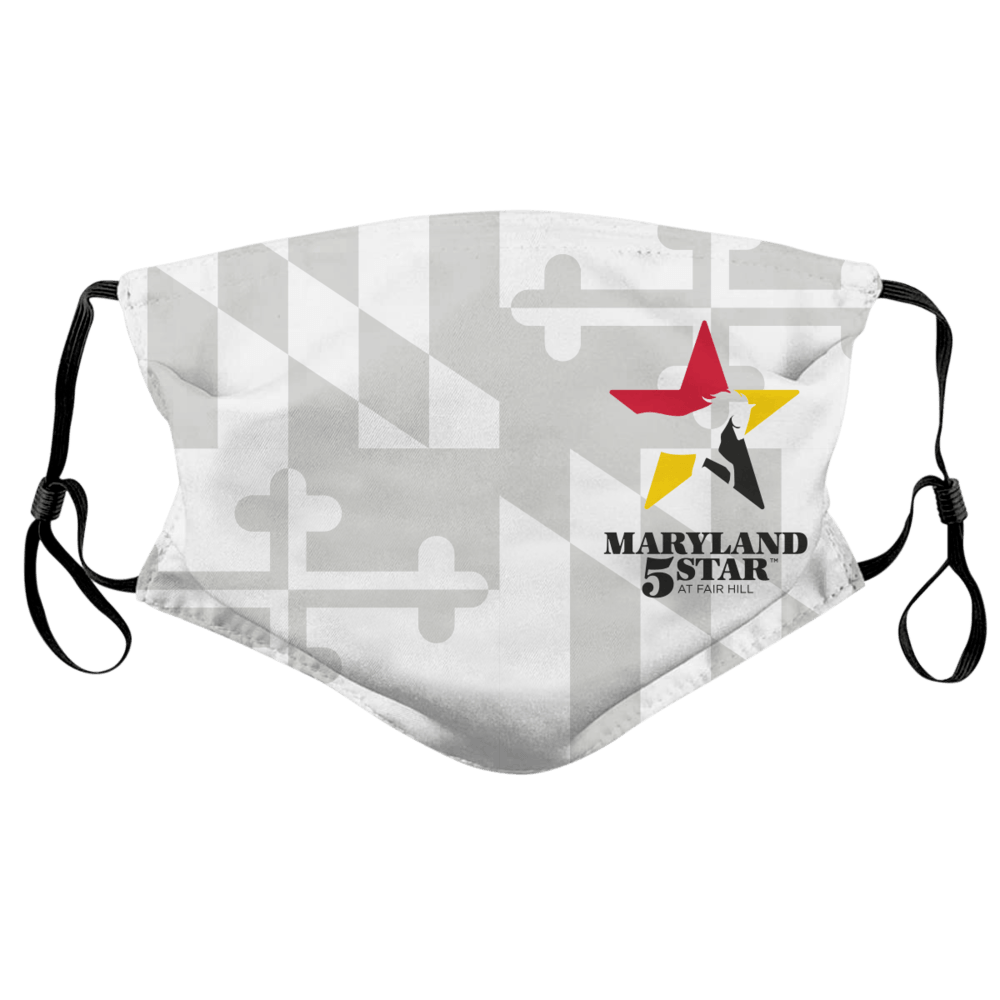 Whitescale Maryland Flag - Maryland 5 Star  / Face Mask - Route One Apparel