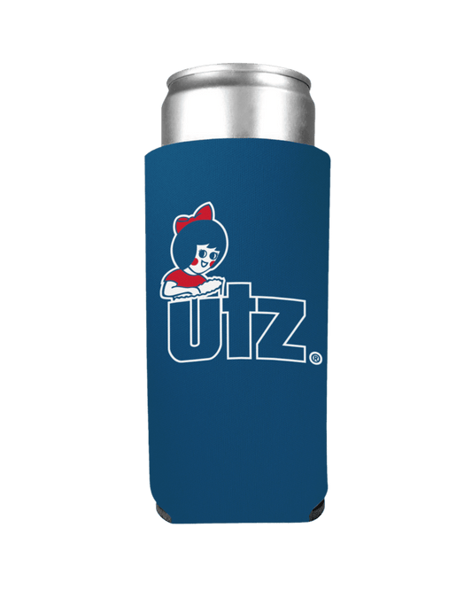 Utz Logo (Blue) / Slim Can Cooler - Route One Apparel