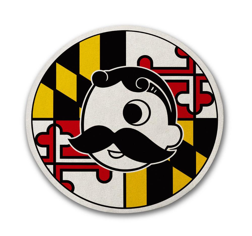 Maryland Flag with Natty Boh Logo / Cork Coaster - Route One Apparel