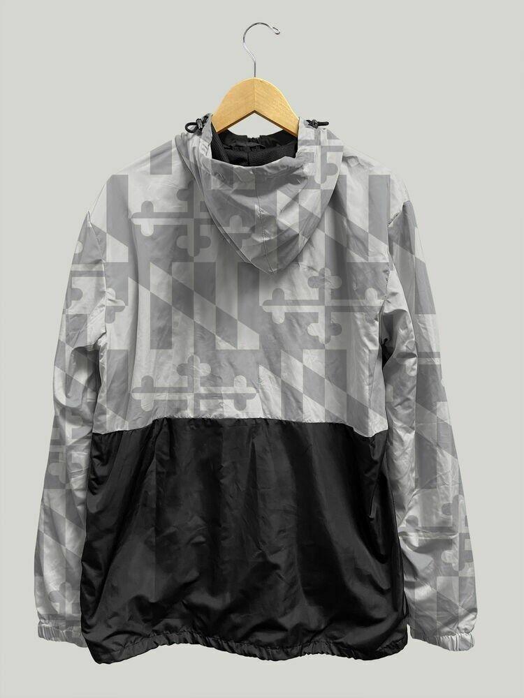 Maryland Flag Whitescale / Windbreaker Jacket - Route One Apparel