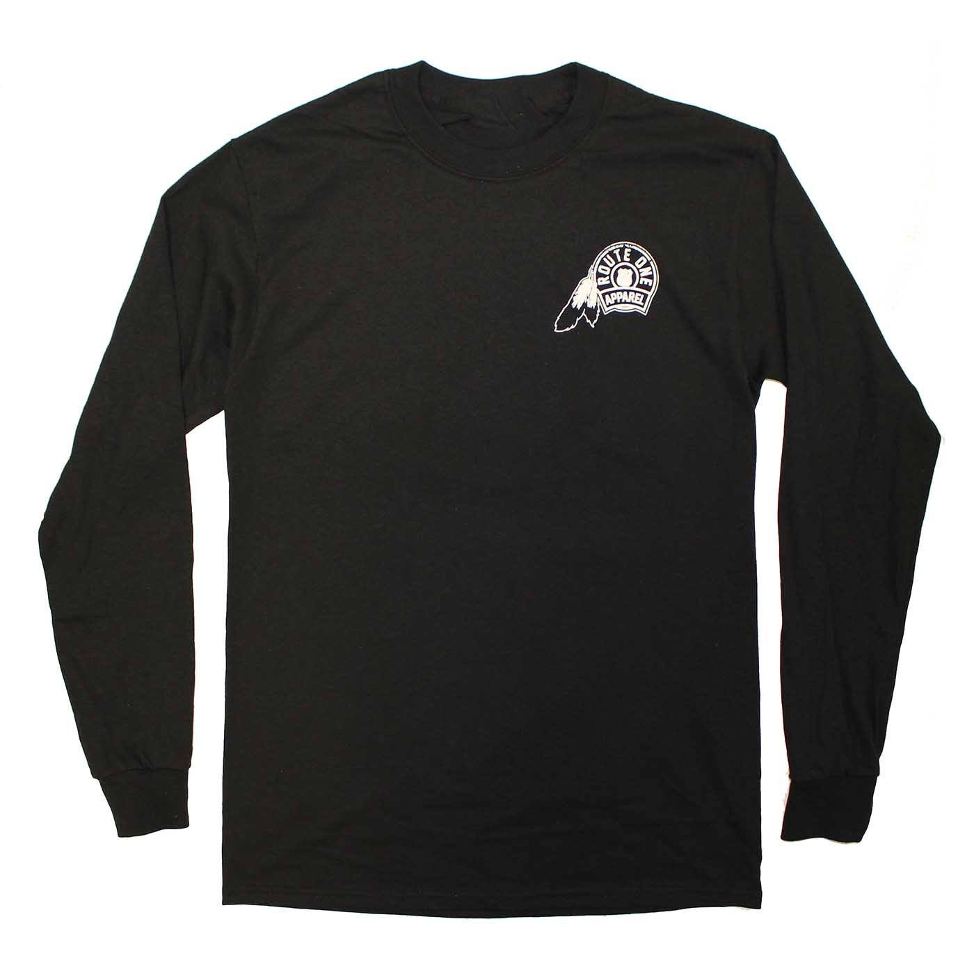 DC Football Home Team Crab *Back Print* (Black) / Long Sleeve Shirt - Route One Apparel