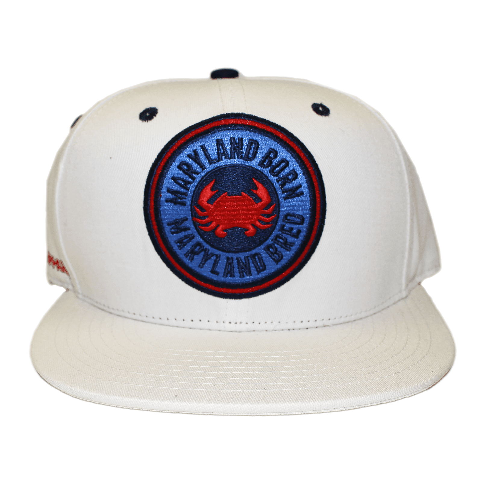 Maryland Born Maryland Bred (Light Khaki) / Canvas Snapback Hat - Route One Apparel