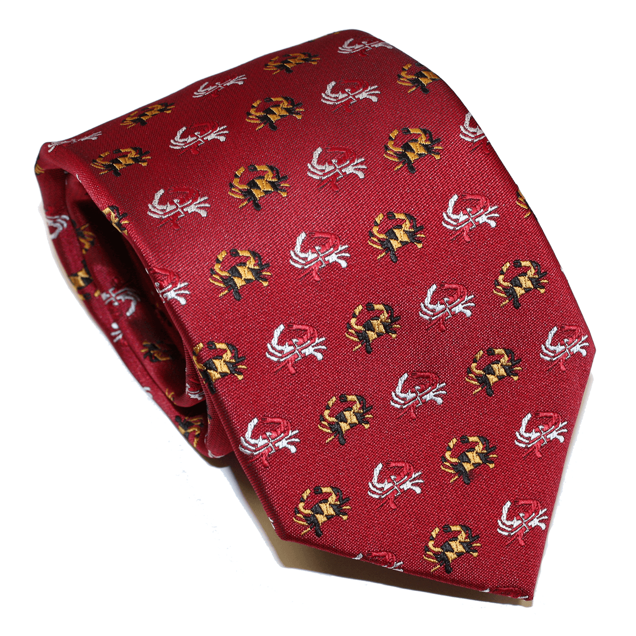 Embroidered Maryland Flag Crab (Red) / Tie - Route One Apparel