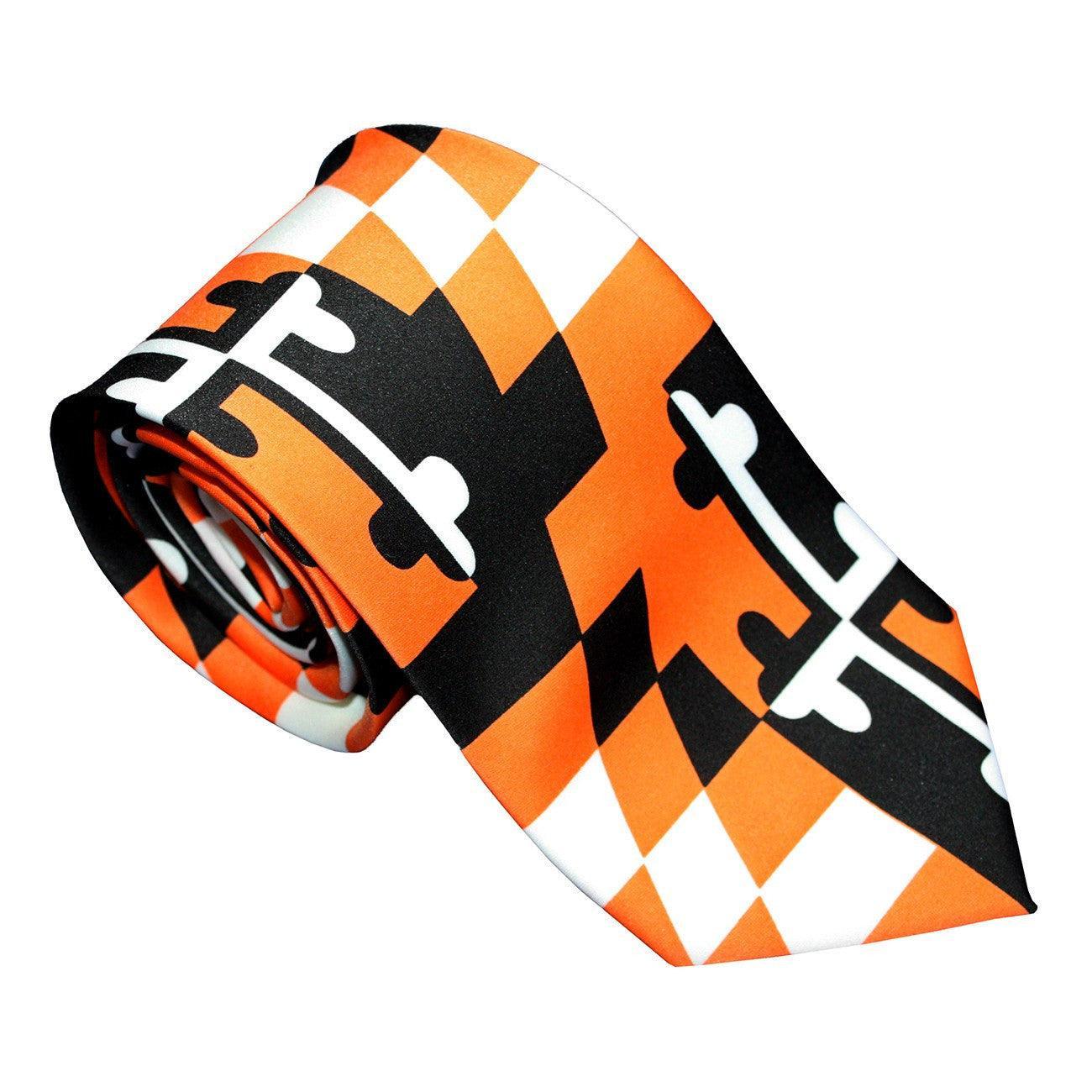 Maryland Flag Black & Orange / Tie - Route One Apparel