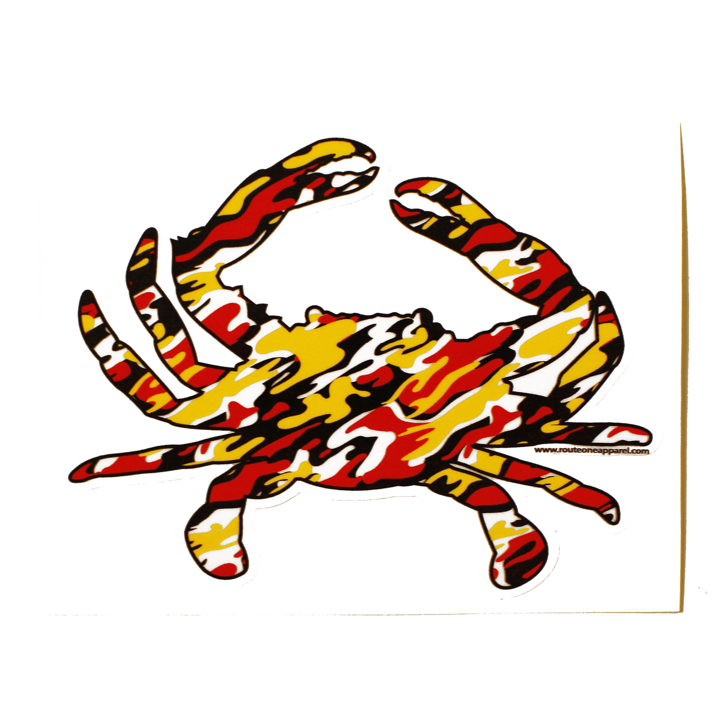 Maryland Colors Crab Branch Camo / Sticker - Route One Apparel