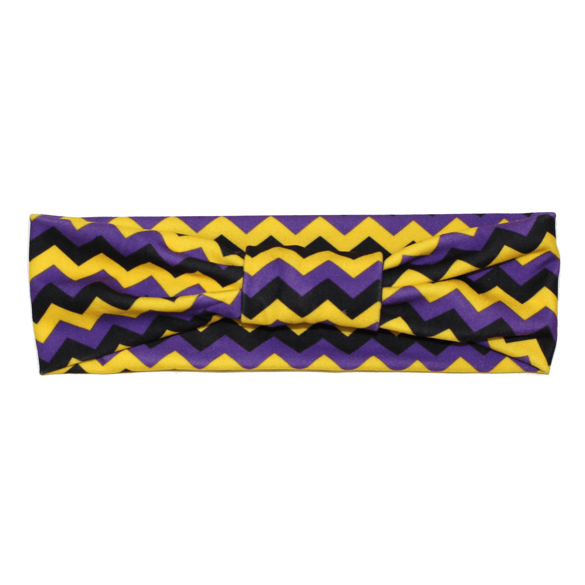 Chevron (Purple, Yellow & Black) / Headband - Route One Apparel