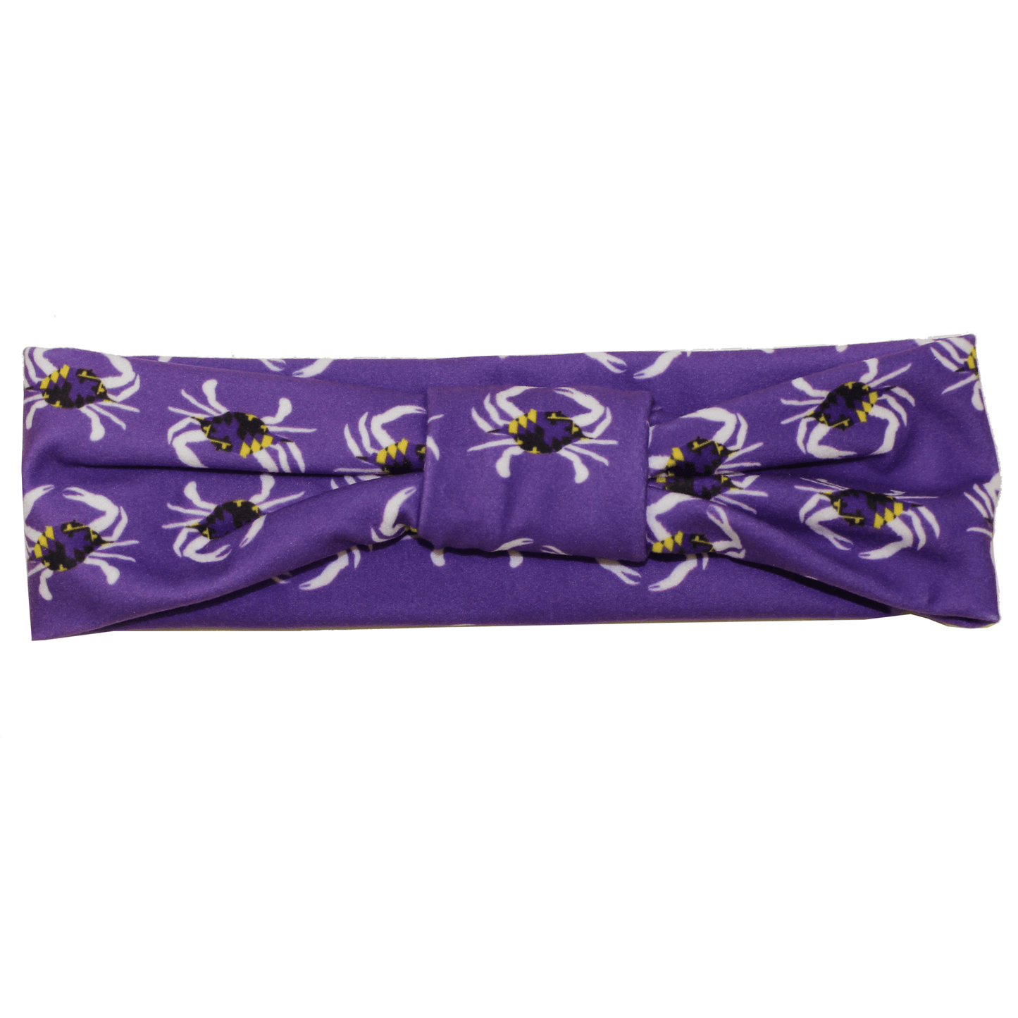 Purple & Gold Maryland Crab / Headband - Route One Apparel