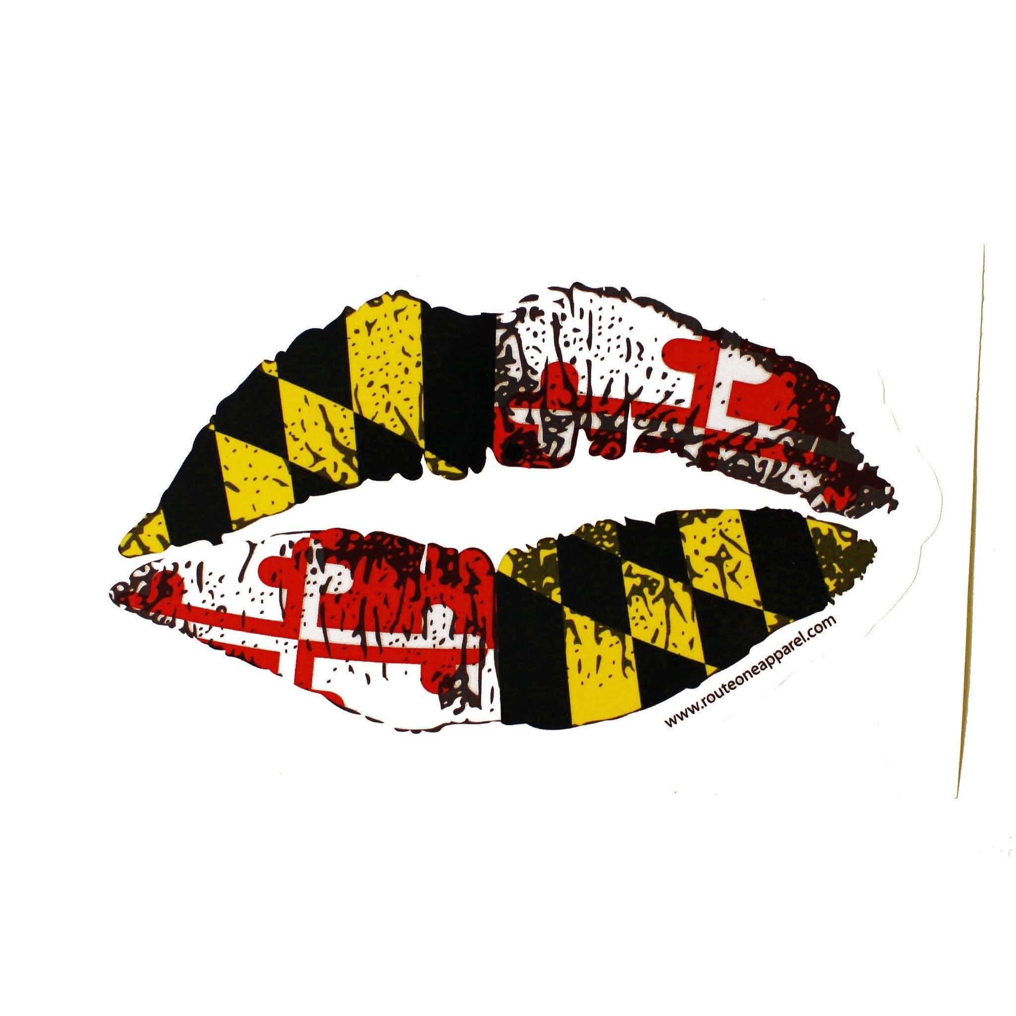 Maryland Kiss  / Sticker - Route One Apparel