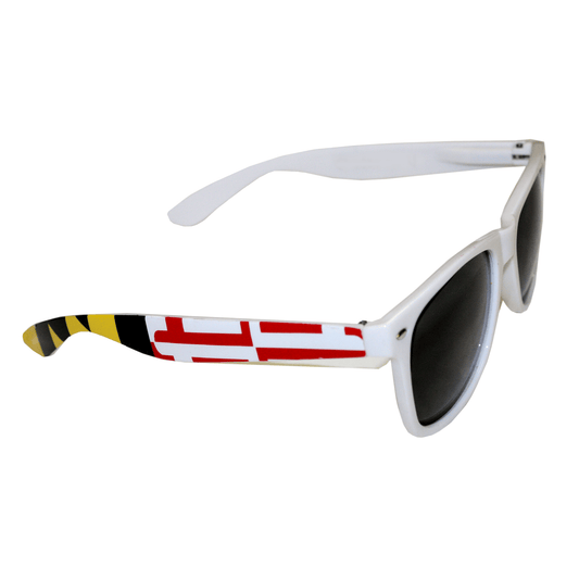 Maryland Flag Stretch Sides (White) / Shades - Route One Apparel