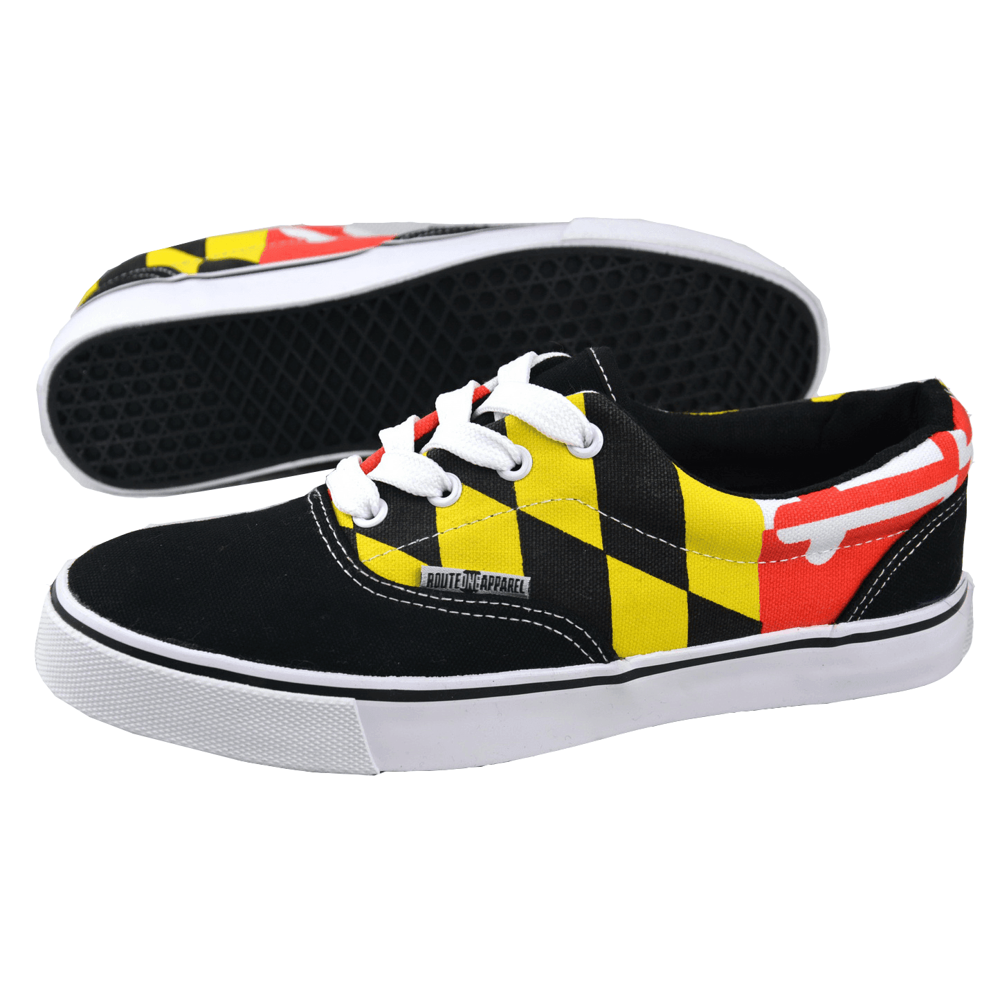 Maryland Flag (Black) / Shoes - Route One Apparel