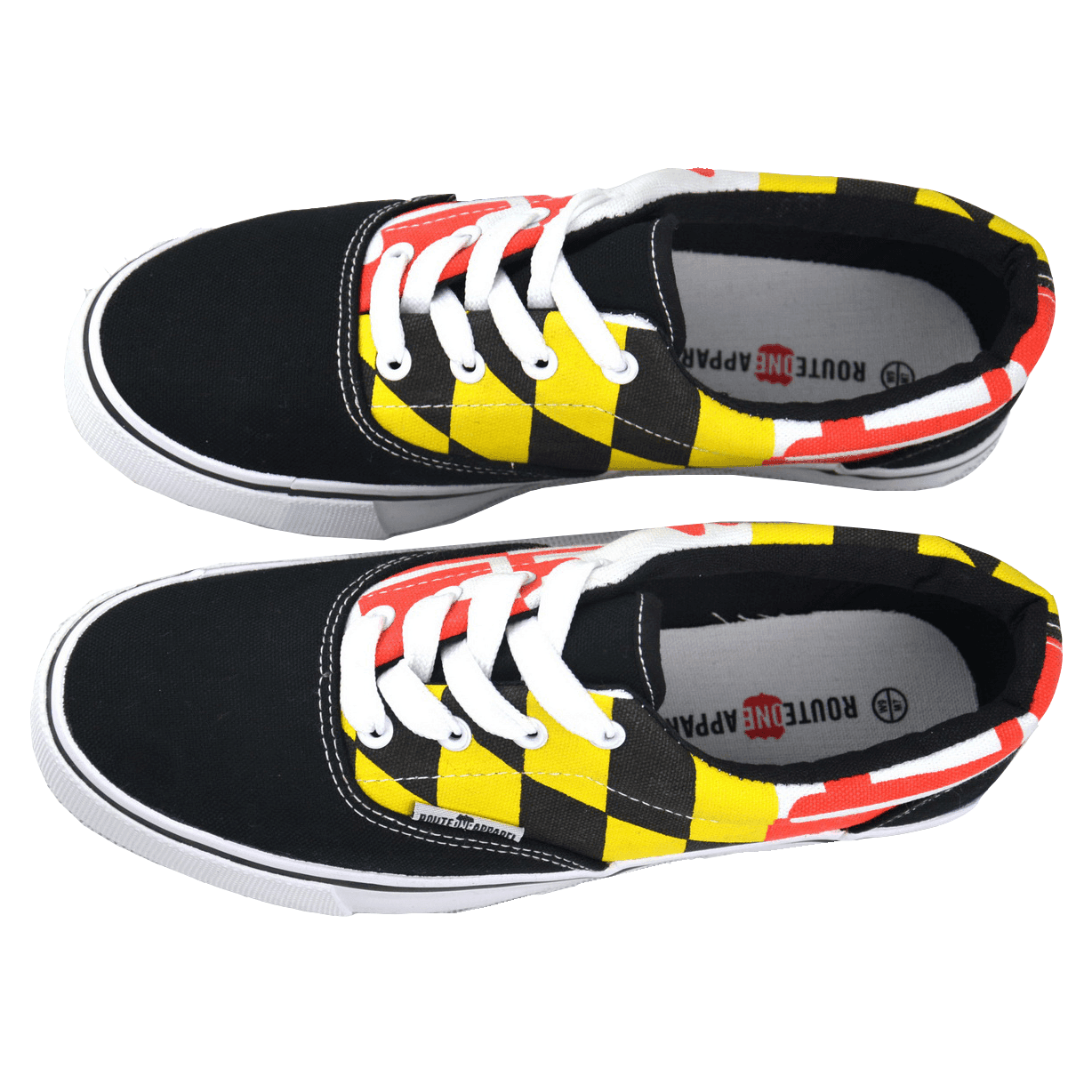 Maryland Flag (Black) / Shoes - Route One Apparel